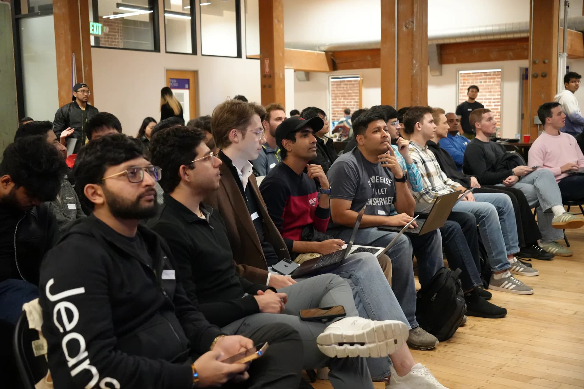 Participants collaborating